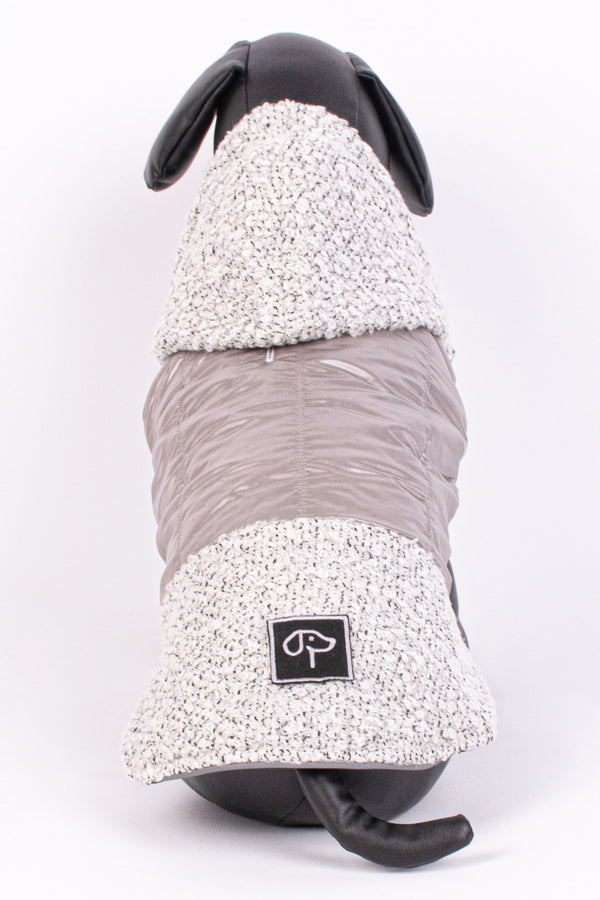Шушлякова кучешка дреха с буклени елементи